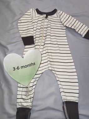 Sapling - Striped Kids Footie Pajama Sleeper